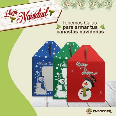 Cajas para Canastas de Navidad